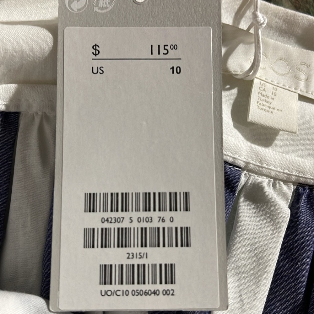 COS STRIPED MIDI DRESS NWT - Picture 10 of 10